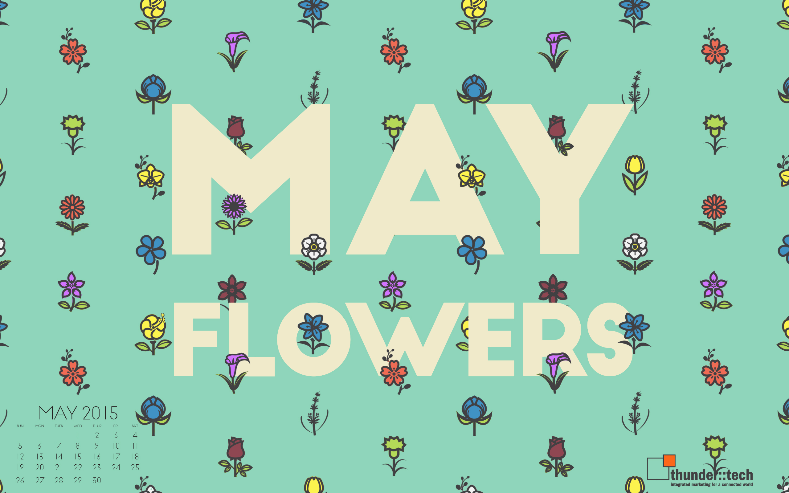 May is in full bloom with our new monthly wallpaper